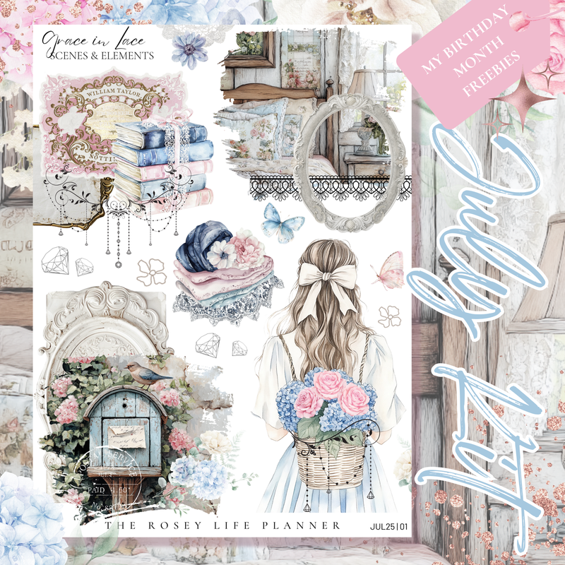 BLOSSOM KIT |  MEDIUM STICKER SUBSCRIPTION KIT | JULY 2025 | JUL25