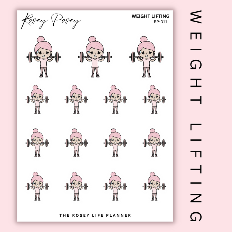 WEIGHT LIFTING | ROSEY POSEY | CLEAR MATTE & MATTE | RP-011