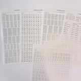DATE STICKERS FOR UNDATED PLANNERS & NOTEBOOKS | GOLD, BLACK OR ROSE GOLD