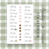 Sticker Book | Reading In Nature