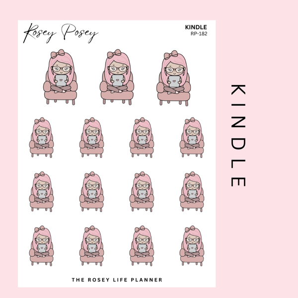 KINDLE | ROSEY POSEY | CLEAR MATTE & MATTE | RP-182