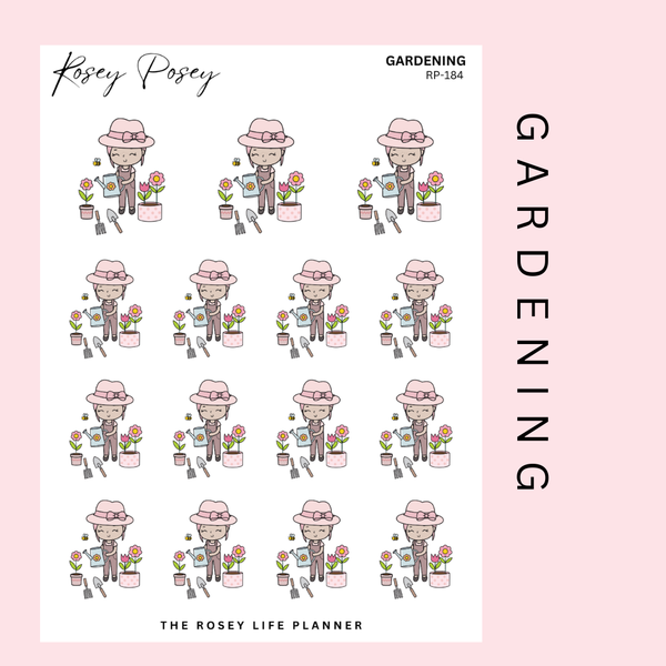 GARDENING | ROSEY POSEY | CLEAR MATTE & MATTE | RP-184
