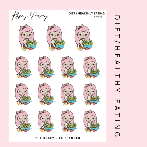 DIET/HEALTHY EATING | ROSEY POSEY | CLEAR MATTE & MATTE | RP-186