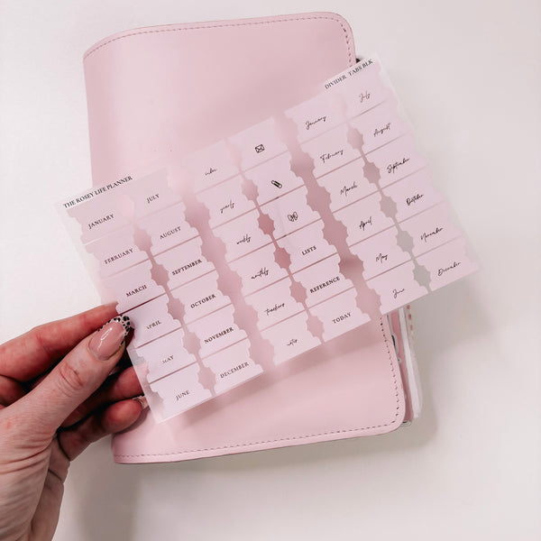 PLANNER TABS | Gold text |