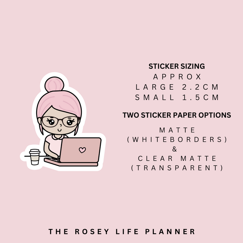 WORK / COFFEE | ROSEY POSEY | CLEAR MATTE & MATTE | RP-051