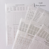 DATE STICKERS FOR UNDATED PLANNERS & NOTEBOOKS | GOLD, BLACK OR ROSE GOLD