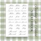 Sticker Book | Reading In Nature