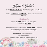 BLOSSOM KIT |  MEDIUM STICKER SUBSCRIPTION KIT | JULY 2025 | JUL25
