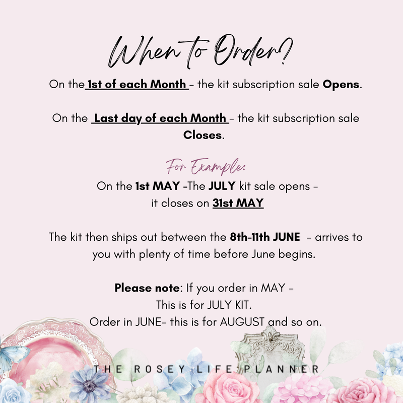BLOSSOM KIT |  MEDIUM STICKER SUBSCRIPTION KIT | JULY 2025 | JUL25