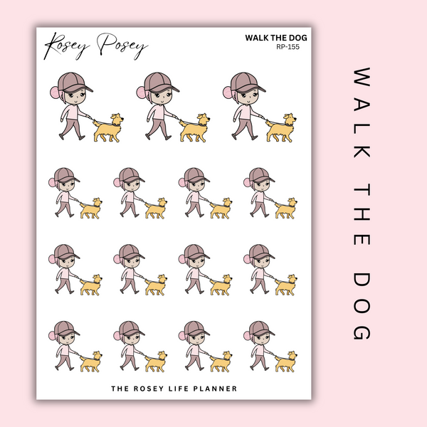 WALK THE DOG | ROSEY POSEY | CLEAR MATTE & MATTE | RP-155