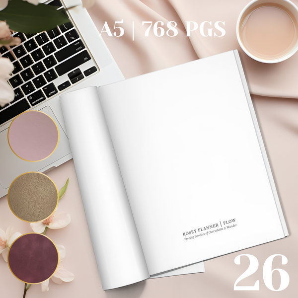 2026 | FLOW PLANNER | A5 | 52 GSM TOMOE RIVER PAPER | PREORDER