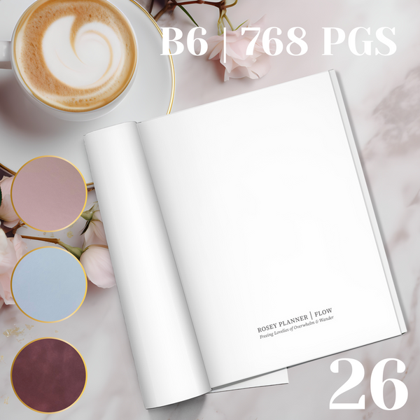 2026 | FLOW PLANNER | B6 | 52 GSM TOMOE RIVER PAPER | PREORDER