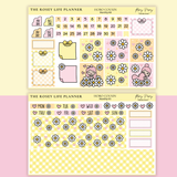 STICKER KIT | Daisy Lover | MONTHLY | A5 - HOBONICHI COUSIN - B6