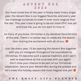 BOX PRESALE : ADVENT CALENDAR 2026 | 25 Days of Planner Happiness