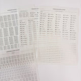 DATE STICKERS FOR UNDATED PLANNERS & NOTEBOOKS | GOLD, BLACK OR ROSE GOLD