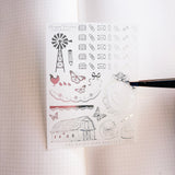 DECO STICKERS  | SHEET 22 | CLEAR  | MARCH 2026 COLLECTION