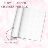 PREORDER | 2027 | A5 | FLOW PLANNER | 52 GSM TOMOE RIVER PAPER
