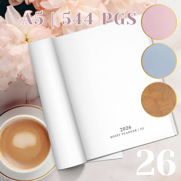 2026 | ROSEY PLANNER | A5 | TOMOE RIVER PAPER | PREORDER