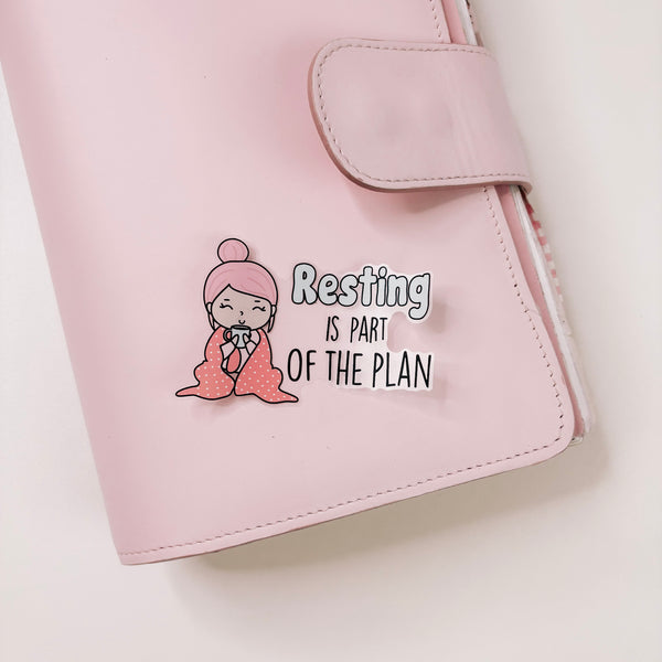 ROSEY POSEY | RESTING | DIE CUT STICKER