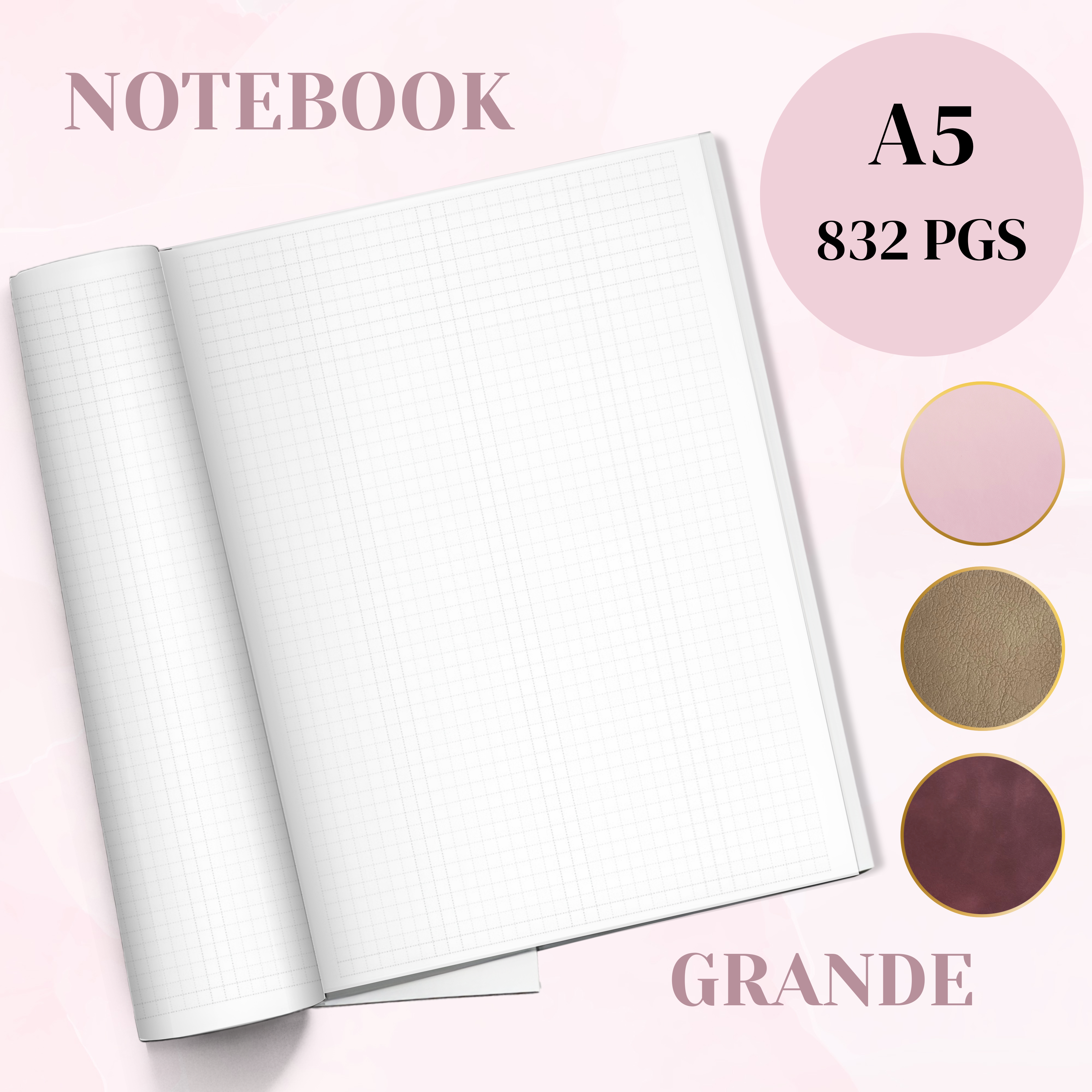Notebook Paper 5 A5 NOTEBOOK | 832 PAGES - 52 GSM TOMOE RIVER PAPER – theroseylifeplanner