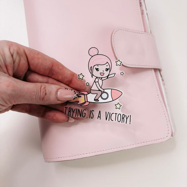 ROSEY POSEY | ROCKET | DIE CUT STICKER