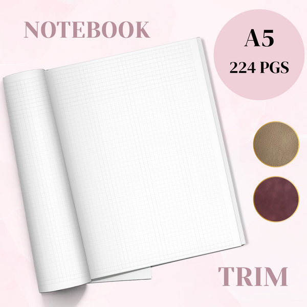 A5 NOTEBOOK | 224 PAGES - 52 GSM TOMOE RIVER PAPER | PREORDER