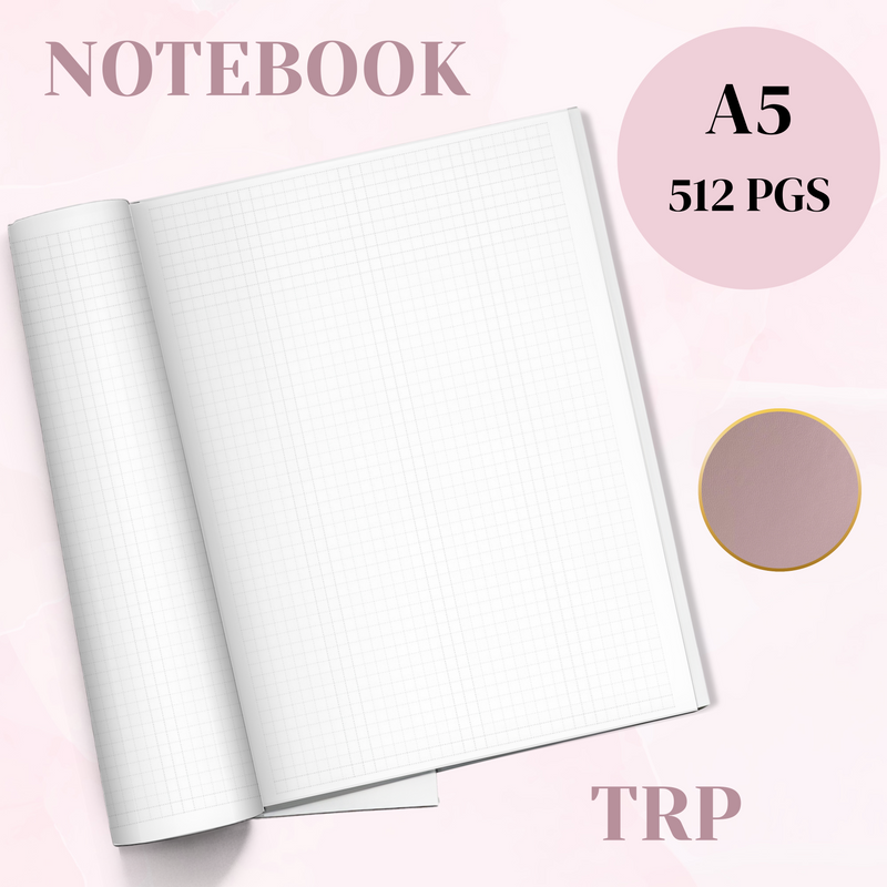 Notebook Paper 5 A5 NOTEBOOK | 512 PAGES TOMOE RIVER PAPER | TAUPE – theroseylifeplanner
