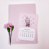 ROSEY POSEY | MONTHLY CALENDAR | +ACRYLIC STAND