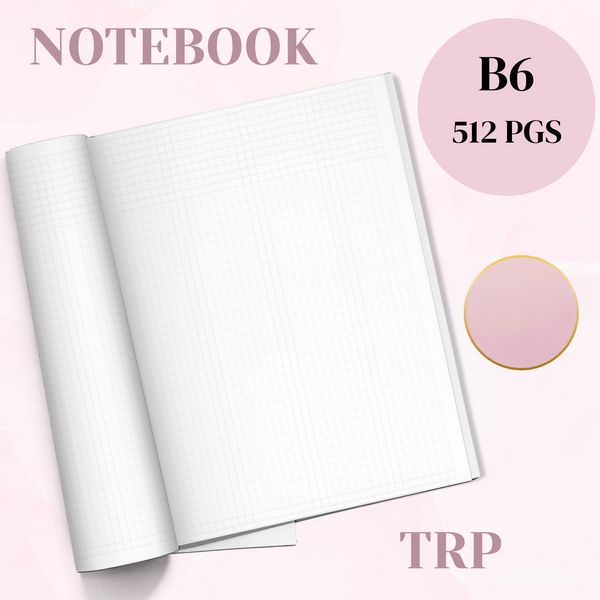 B6 NOTEBOOK | 512 PAGES - 52 GSM TOMOE RIVER PAPER | PINK