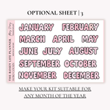 STICKER KIT | Pink Obsession | MONTHLY | A5 - HOBONICHI COUSIN - B6