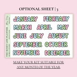 STICKER KIT | Christmas | MONTHLY | A5 - HOBONICHI COUSIN - B6