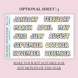 STICKER KIT | Planning Time | WEEKLY | A5 - HOBONICHI COUSIN - B6