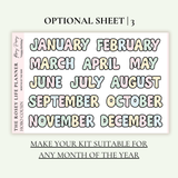 STICKER KIT | Birthday | MONTHLY | A5 - HOBONICHI COUSIN - B6