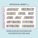 STICKER KIT | Travel | MONTHLY | A5 - HOBONICHI COUSIN - B6