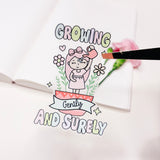 ROSEY POSEY | GROWING | DIE CUT STICKER