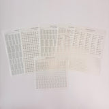 DATE STICKERS FOR UNDATED PLANNERS & NOTEBOOKS | GOLD, BLACK OR ROSE GOLD