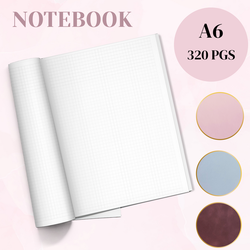 A6 NOTEBOOK | 320 PAGES - 52 GSM TOMOE RIVER PAPER | PREORDER