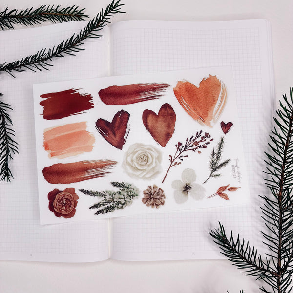 TRANSFER STICKERS | SHEET 23 | CLEAR | DECEMBER 25 COLLECTION