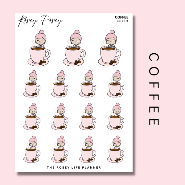 COFFEE | ROSEY POSEY | CLEAR MATTE & MATTE | RP-063