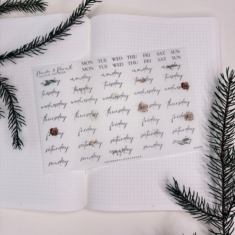 STICKERS | SHEET 10 | CLEAR | DECEMBER 25 COLLECTION