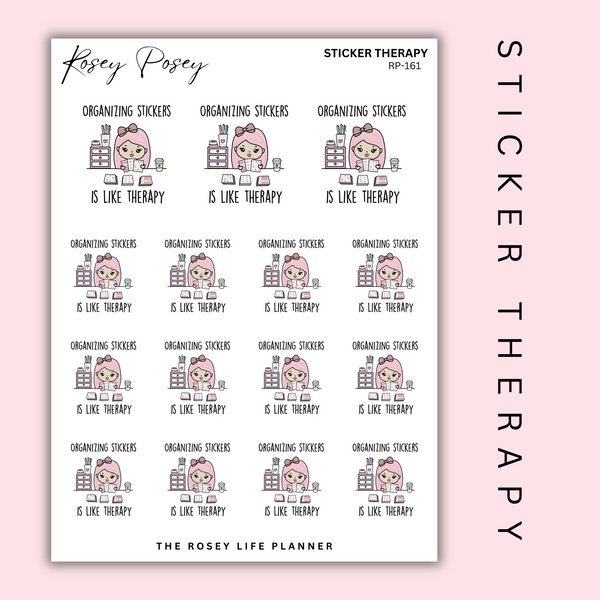 STICKER THERAPY | ROSEY POSEY | CLEAR MATTE & MATTE | RP-161