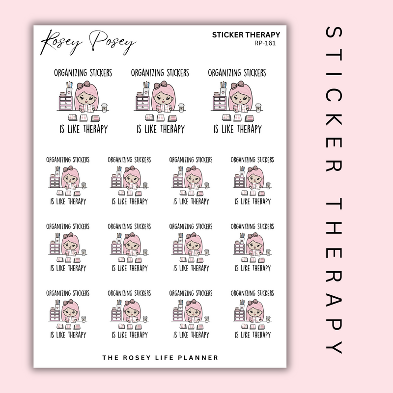 STICKER THERAPY | ROSEY POSEY | CLEAR MATTE & MATTE | RP-161