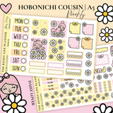 STICKER KIT | Daisy Lover | WEEKLY | A5 - HOBONICHI COUSIN - B6