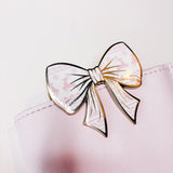 JOURNAL CLIP | PINK BOW | WINTER WONDERLAND 2.0