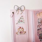 JOURNAL CLIP | PINK BOW | WINTER WONDERLAND 2.0