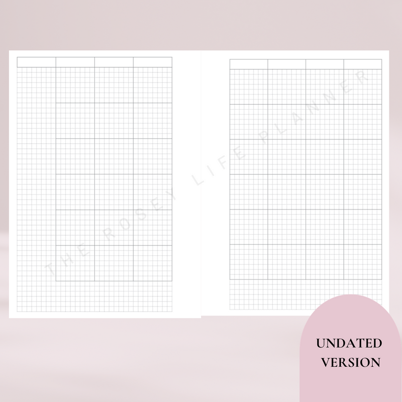 2024 & UNDATED VERSION | PRINTED | MONTHLY INSERTS |  ROSEY PLANNER