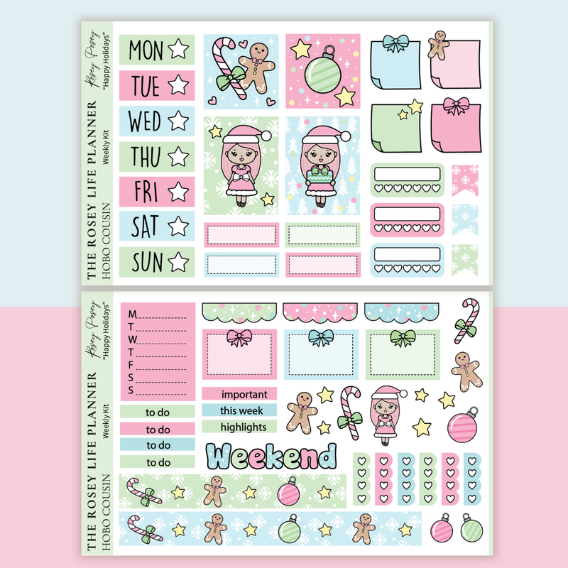 STICKER KIT | Christmas | WEEKLY | A5 - HOBONICHI COUSIN - B6