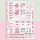 STICKER KIT |  Strawberry Milk | WEEKLY | A5 - HOBONICHI COUSIN - B6