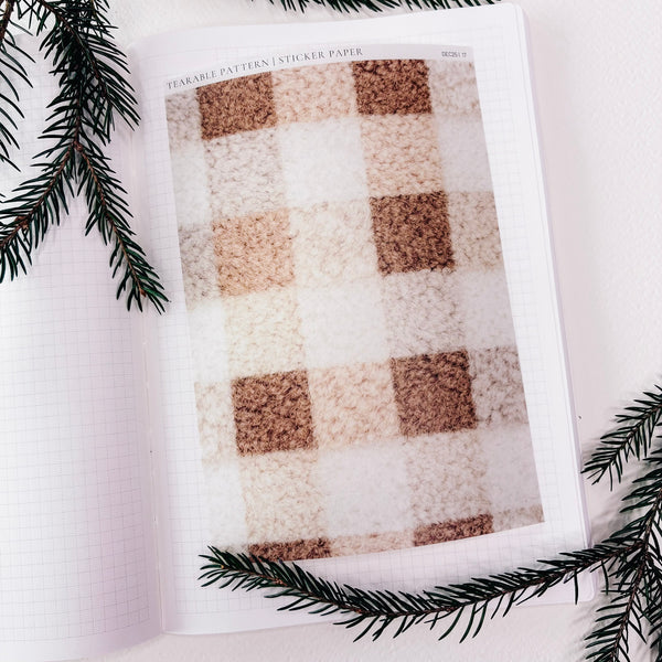 TEARABLE STICKER  | SHEET 17  | CLEAR  | DECEMBER 25 COLLECTION