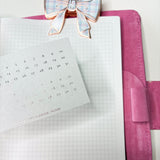 APR26 | MINI SHEET ROSEGOLD & BLACK NUMBERS